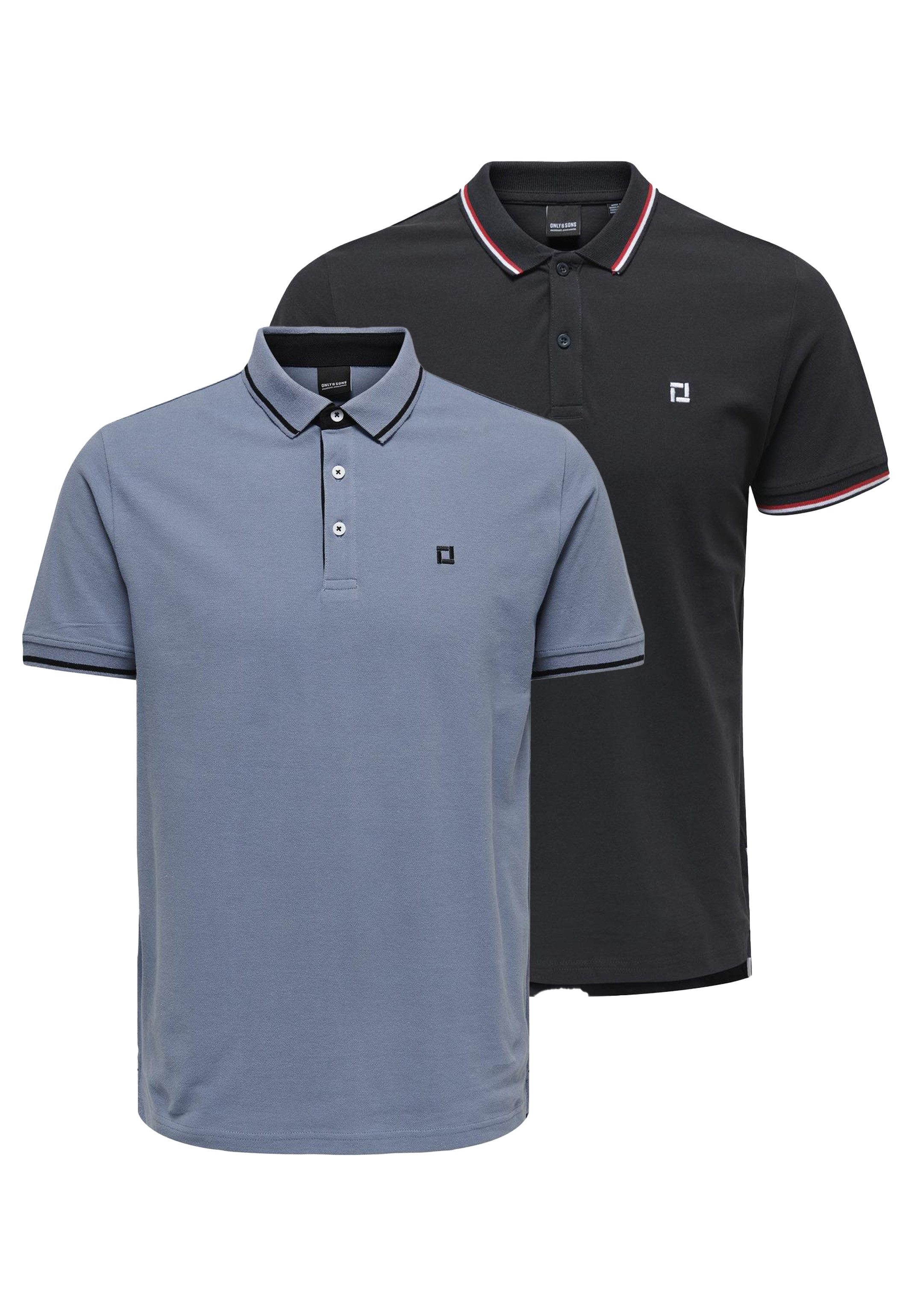 Poloshirt 2er Pack Onsefletcher
