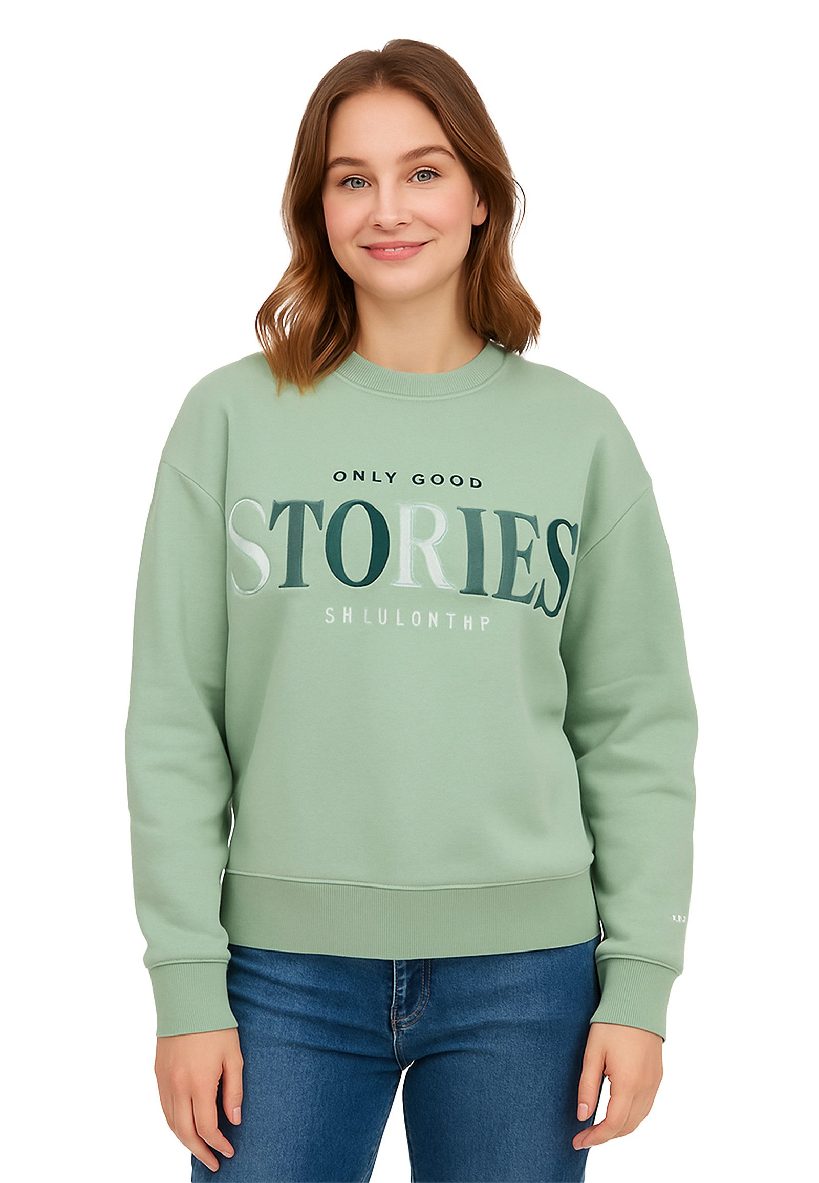 SUBLEVEL Longpullover Stylisches Langarmshirt mit Motiv (1-tlg) D10608BC028 günstig online kaufen