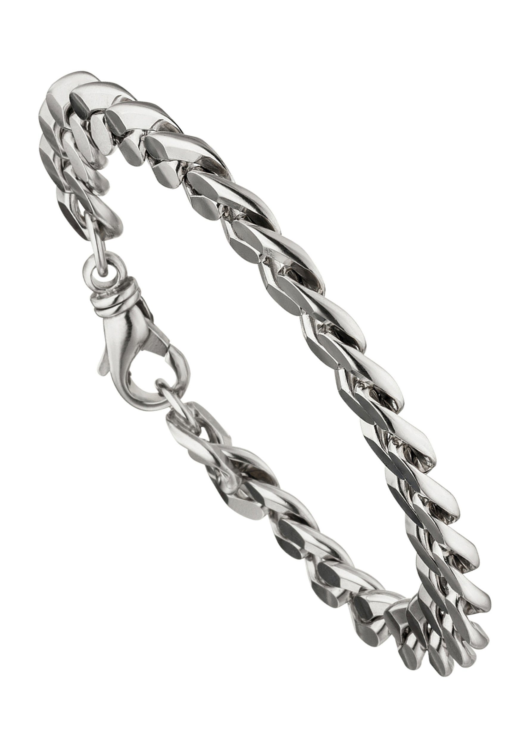 JOBO Silberarmband Panzer-Armband diaman...