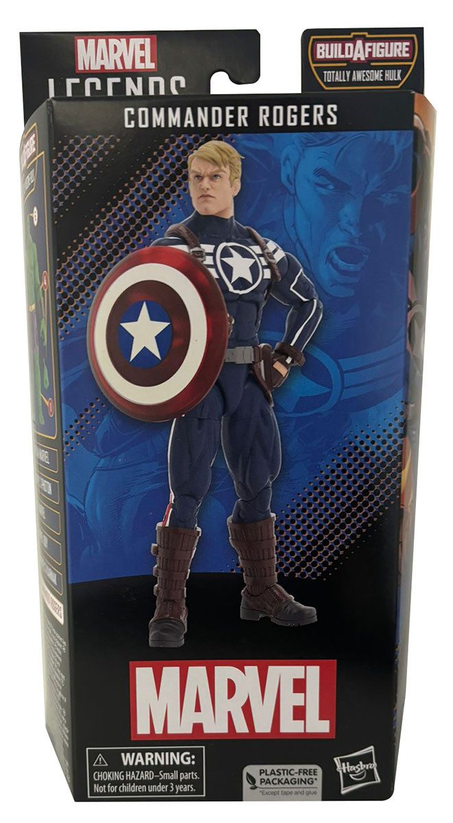 Hasbro Actionfigur Marvel Legend Series Avengers Commander Rogers, bewegliche, Actionfigu