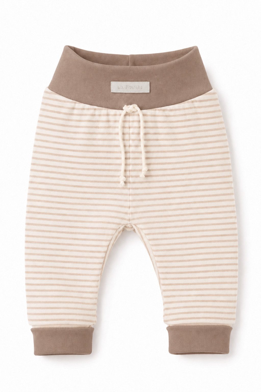 La Bortini Langarmshirt & Hose Baby Anzug Hemdchen Mitwachshose Mütze neutral (für Jungen und Mädchen, Erstlingsset, 3-teilig) unisex, 44 50 56 62 68 74 in beig – Bild 4 von 5