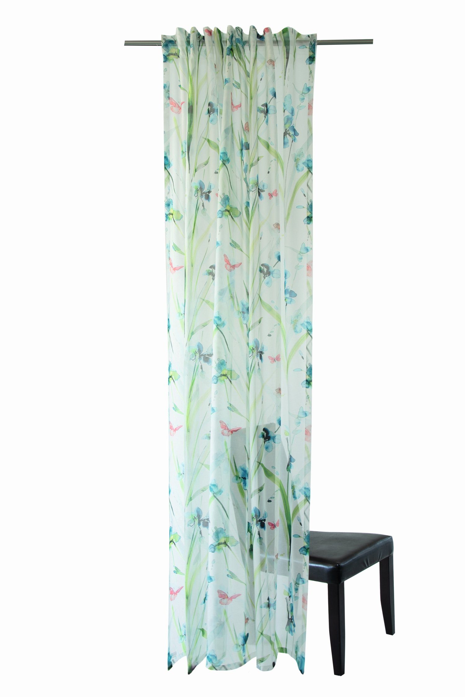 Vorhang, HOMING, Lichtschutz, Homing Schlaufenschal Skratta 140x245 Vorhang  transparent multicolor | Fertiggardinen