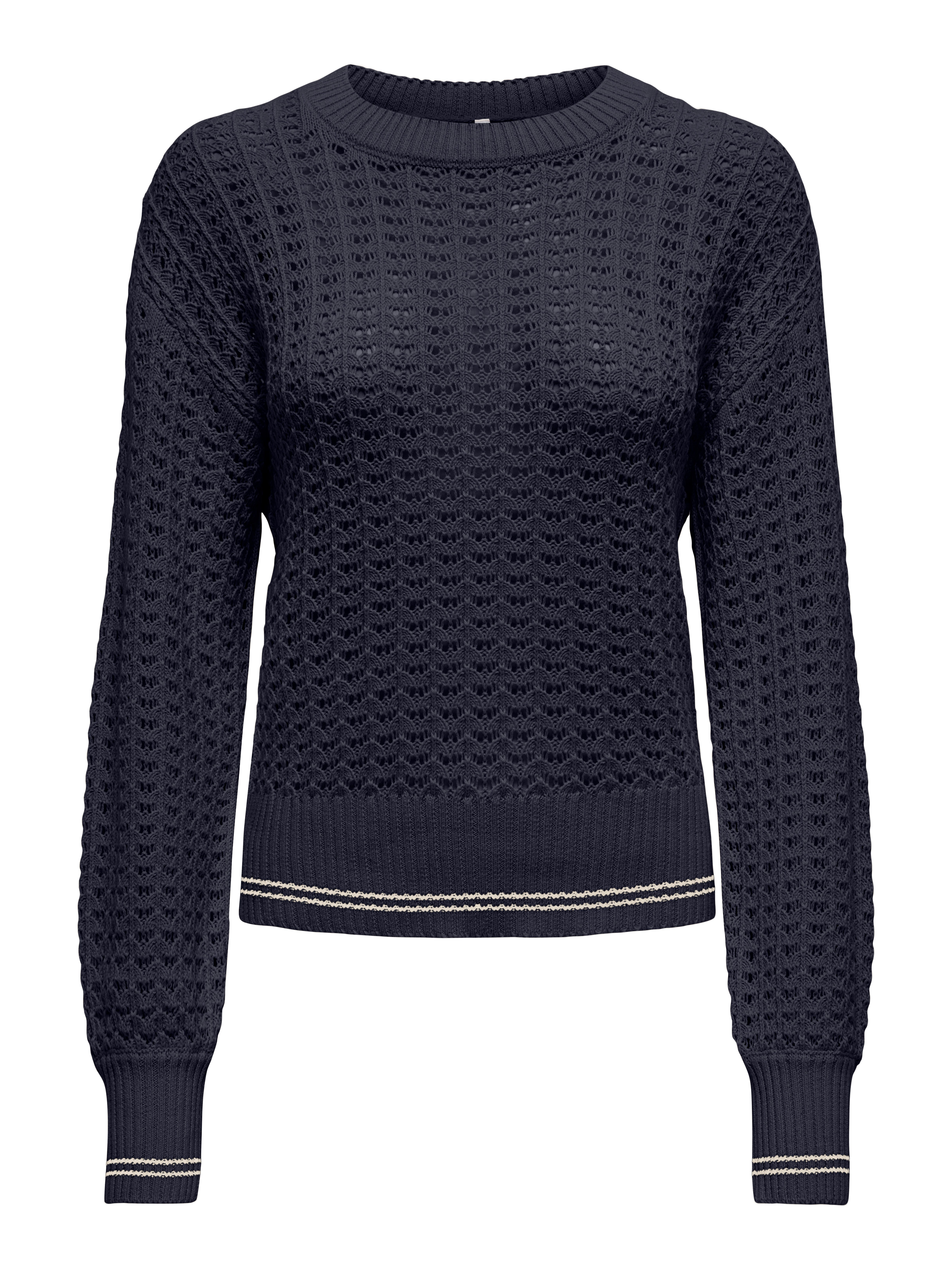 ONLY Strickpullover ONLASA LS DETAIL O-NECK CC KNT günstig online kaufen