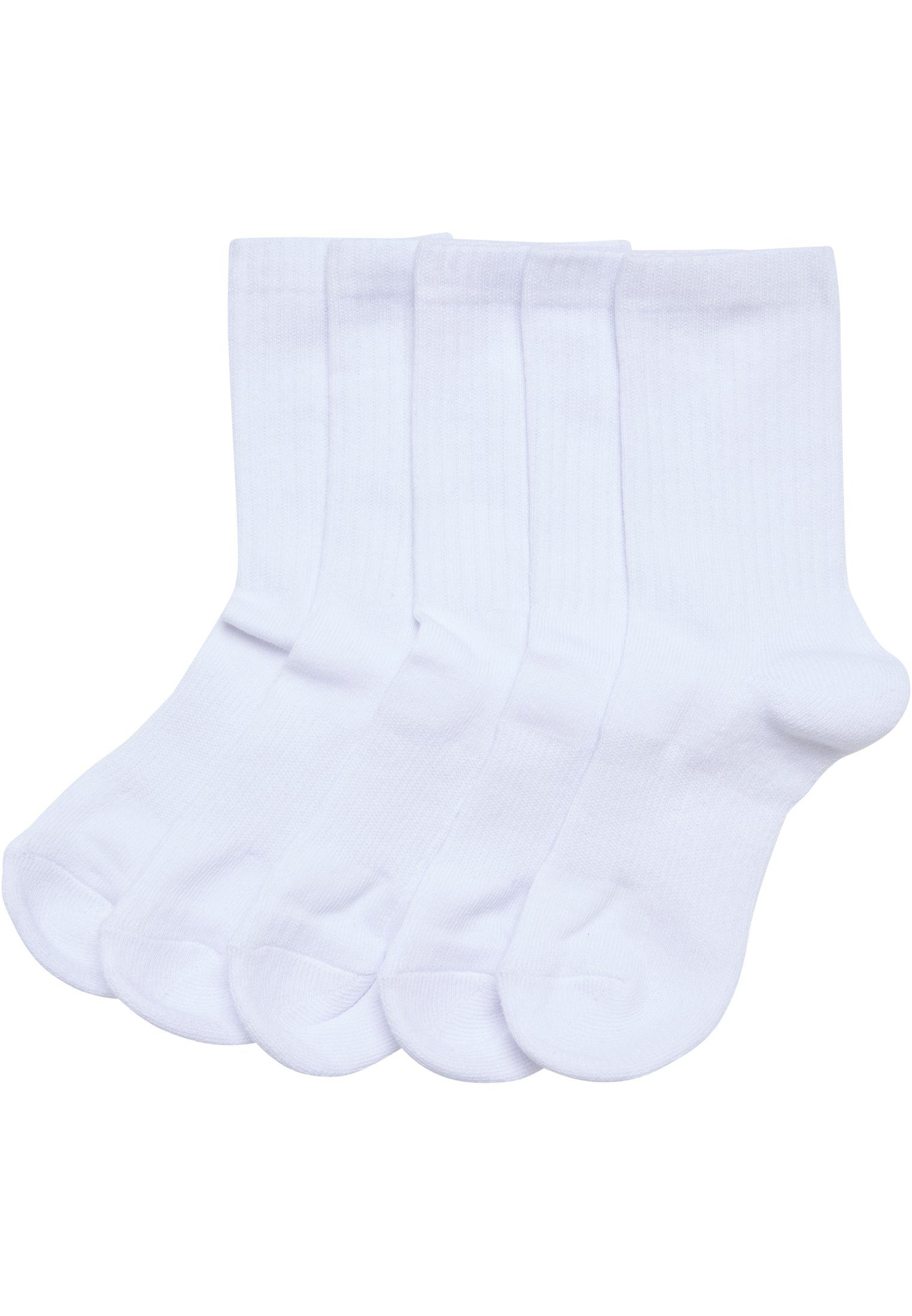 URBAN CLASSICS Freizeitsocken Accessoires Sport Socks Kids 5-Pack (1-Paar) white