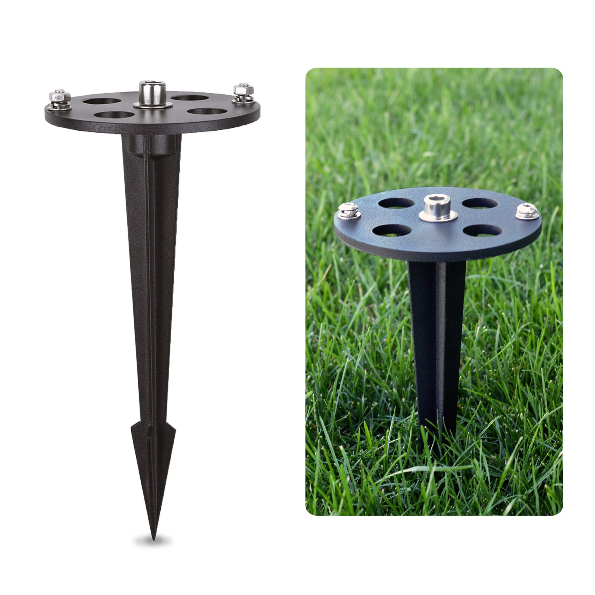 linovum Gartenstrahler 3er Set rostfreier Erdspiess günstig online kaufen