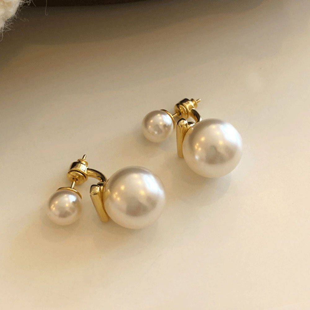 LAKKEC Paar Ohrhänger Ein Paar Ohrringe,Damenschmuck,elegante und anmutige Perlenohrringe