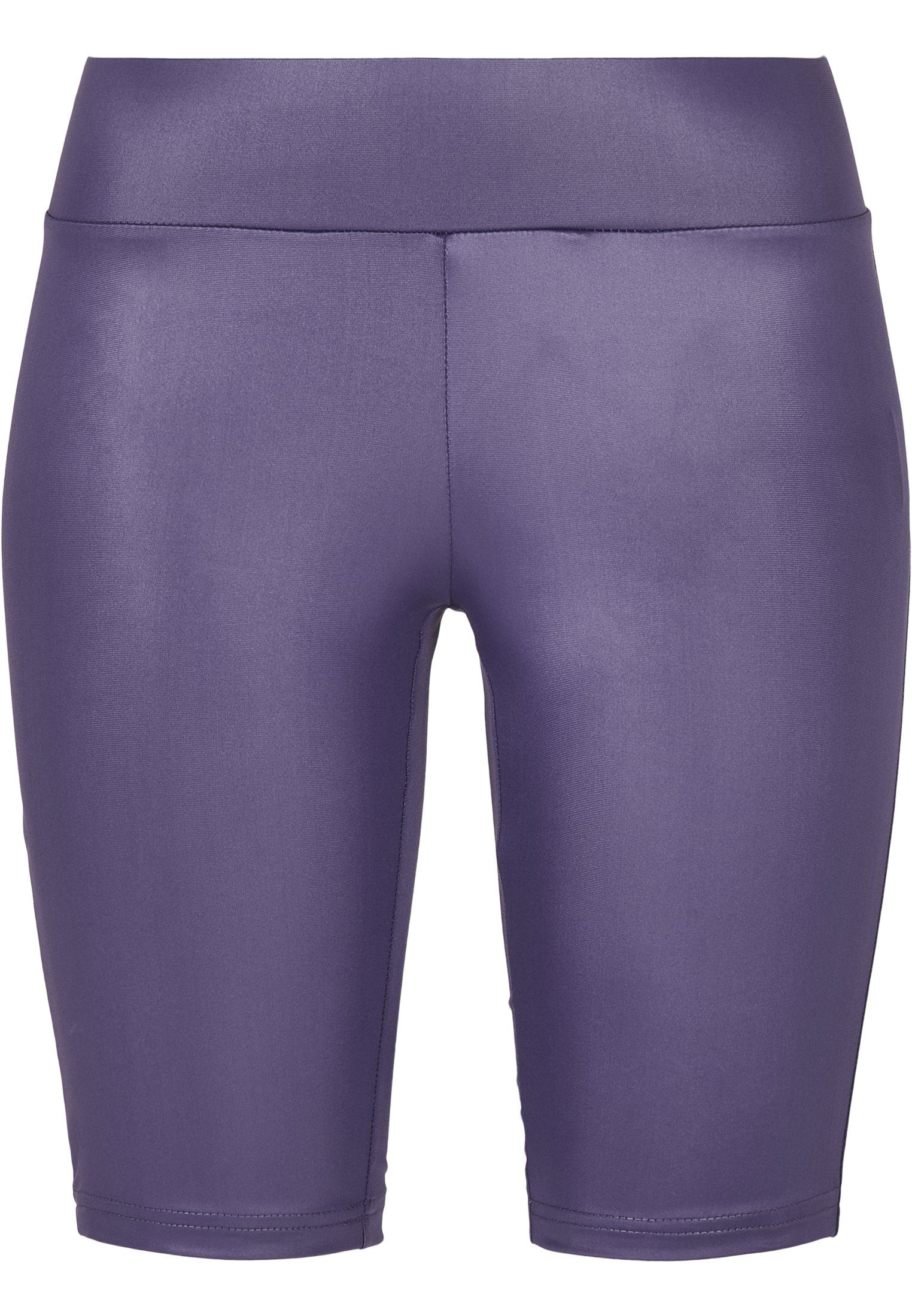 Stoffhose CLASSICS Ladies (1-tlg) URBAN Shorts Leather Imitation darkduskviolet Cycle