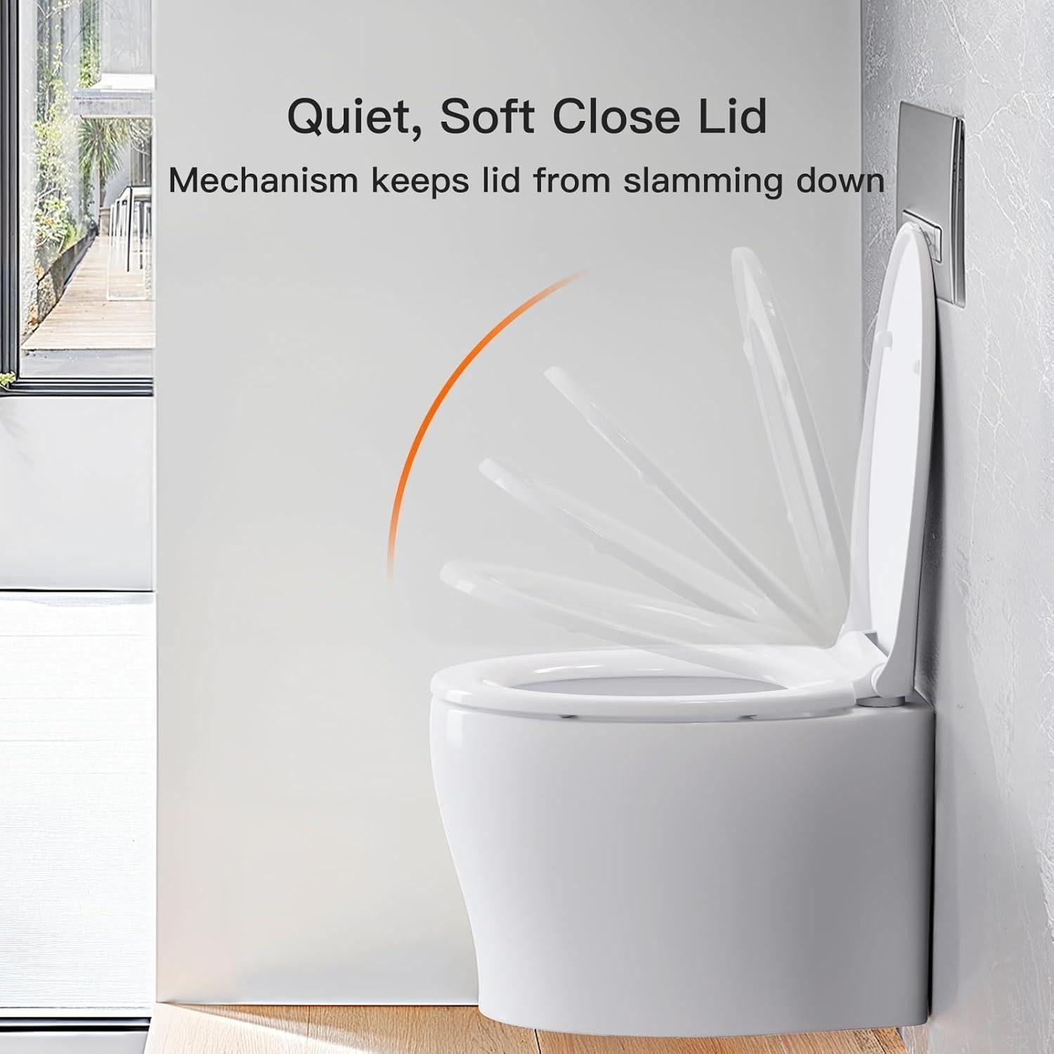 LuxusKollektion WC-Sitz Toilettendeckel WC Sitz mit Absenkautomatik Quick-Release Funktion – Bild 3 von 5
