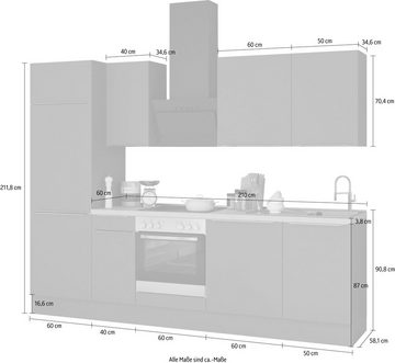 OPTIFIT Küchenzeile Aken, mit E-Geräten, Breite 270 cm