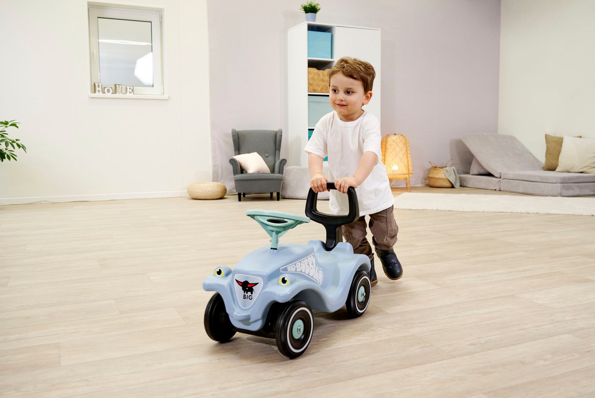 BIG Rutscherauto BIG Bobby Car Classic + Walker, Made in Germany