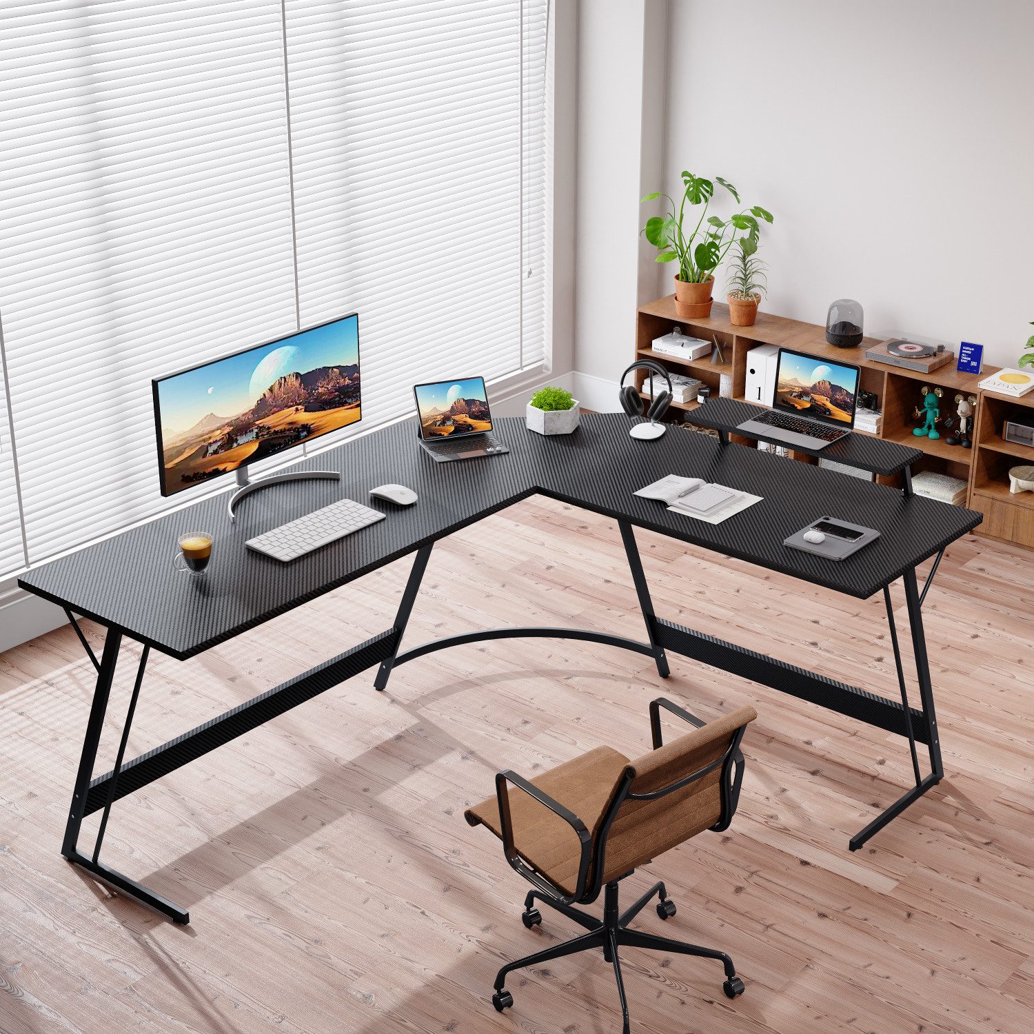 GUNJI Eckschreibtisch L-förm Computertisch Schreibtisch Gamer Tish 120/130/ günstig online kaufen