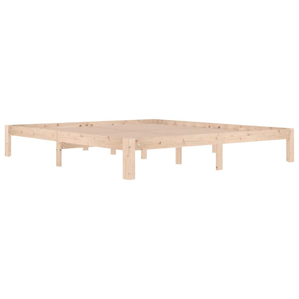 vidaXL Bett Massivholzbett 180x200 cm