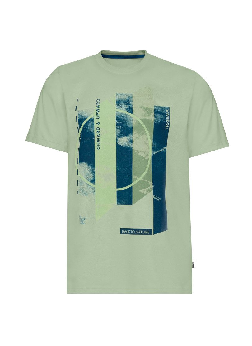 Trigema T-Shirt TRIGEMA T-Shirt mit modischem Printmotiv (1-tlg) günstig online kaufen