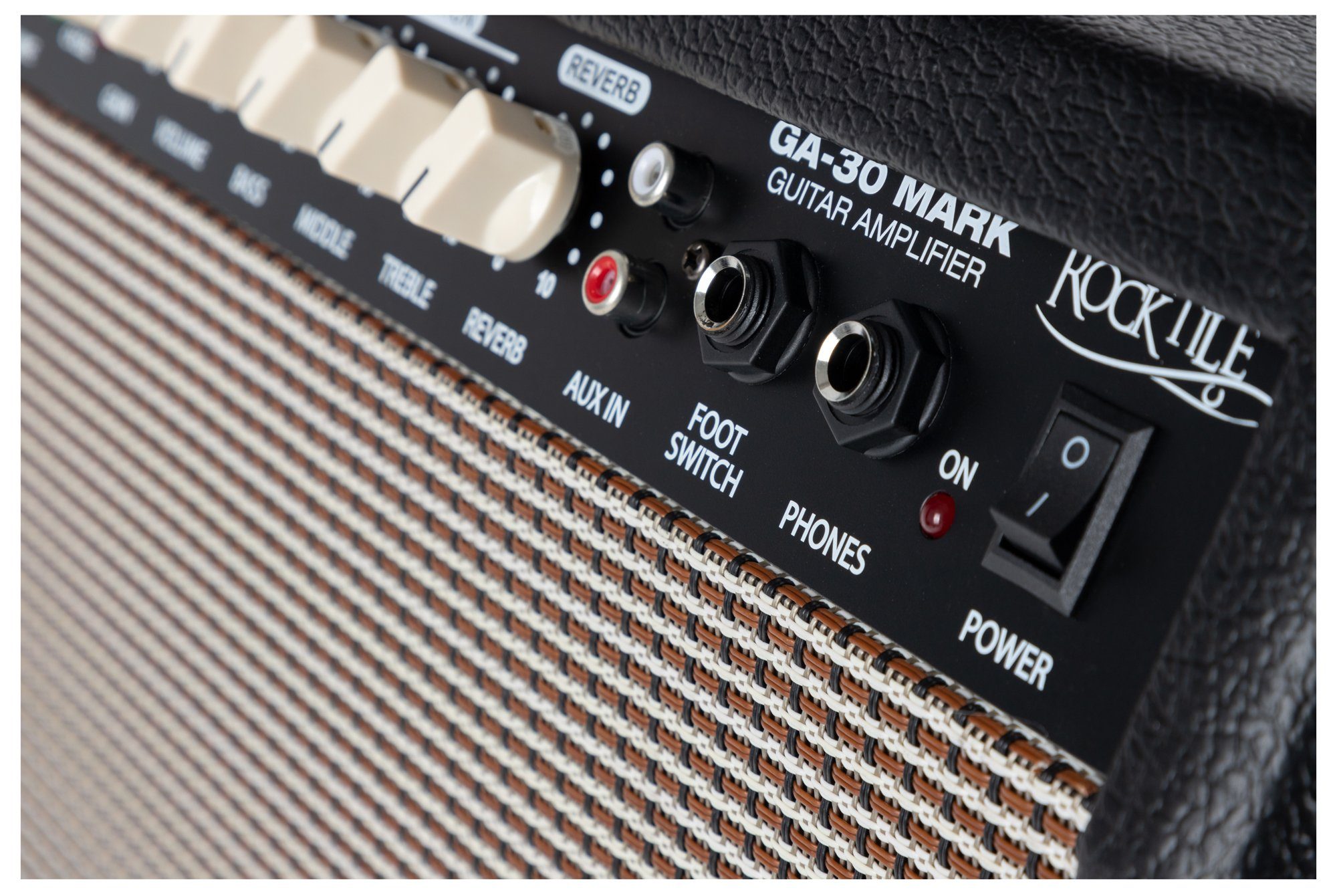 Rocktile E-Gitarre Pro MM150-TR elektrische Gitarre, Spar-Set, inkl. Gitarrenverstärker, Vintage String Thru Tremolo