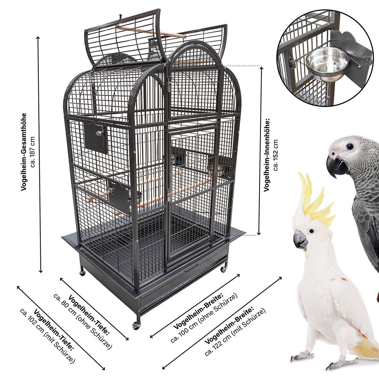 Montana Cages Vogelkäfig Papageienkäfig New Berlin günstig online kaufen