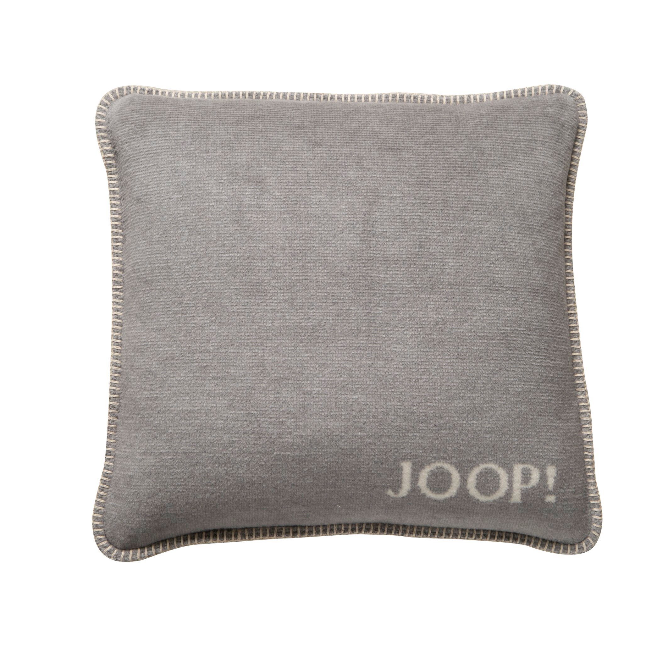 Joop! Dekokissen JOOP! LIVING - MELANGE-DOUBLEFACE Kissen Silber-Natur