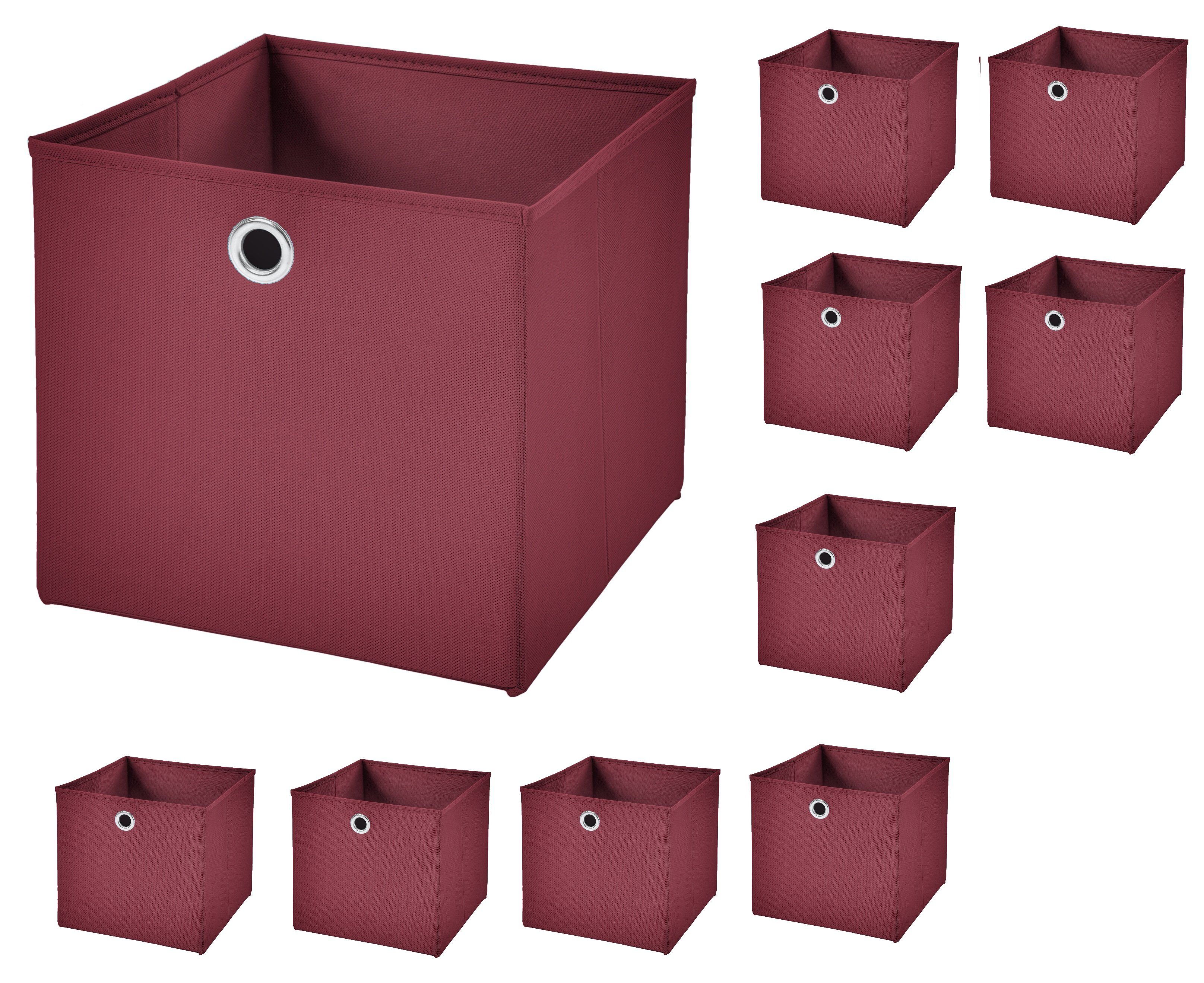StickandShine Aufbewahrungsbox »10 Stück 33 x 33 x 33 cm Faltbox ohne  Deckel Stoffbox Aufbewahrungsbox (10er SET 33x33x33) in verschiedenen  Farben 33cm« online kaufen | OTTO