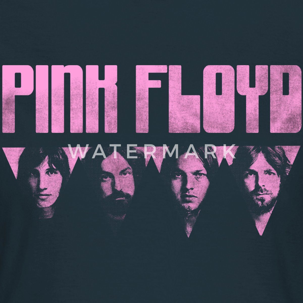 Spreadshirt T-Shirt Pink Floyd Logo Pink Frauen T-Shirt (1-tlg) Slim Fit, fällt klein aus