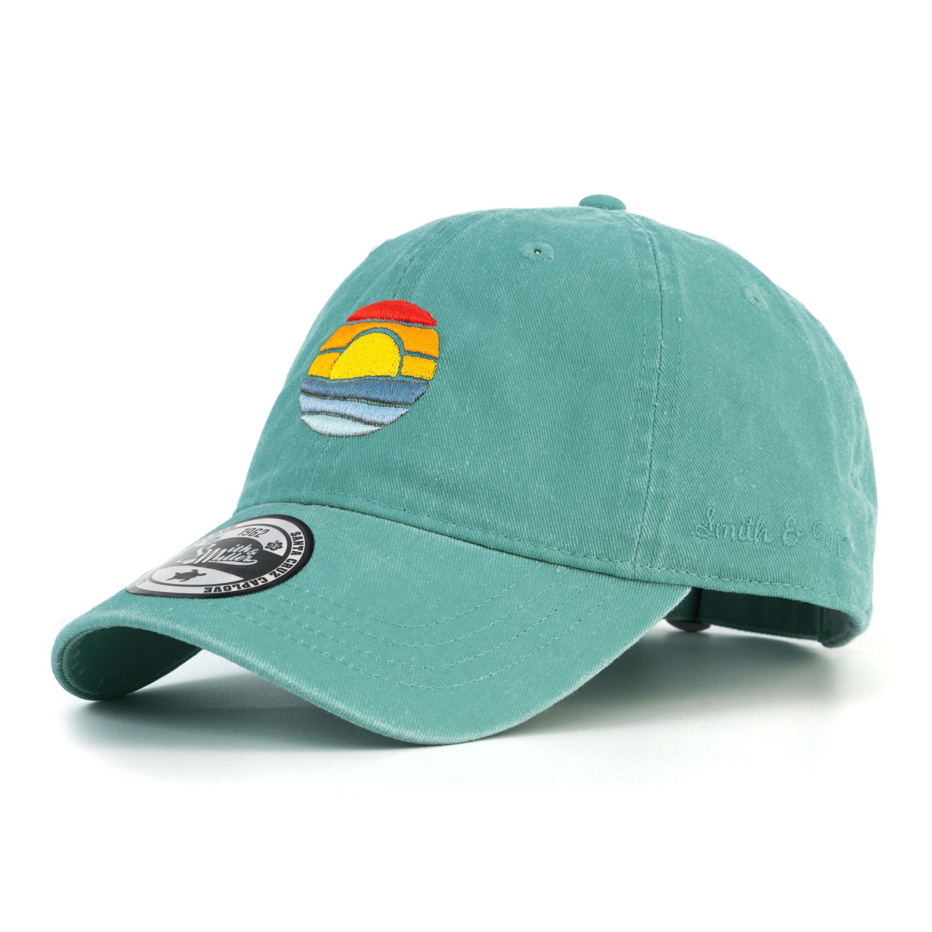 Baseball Cap Sunset Unstructured Cap grün - 1 Stück