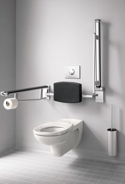 Keuco WC-Reinigungsbürste Plan, (Vormontiert), Toilettenbürstengarnitur aus Aluminium, WC-Bürste mit