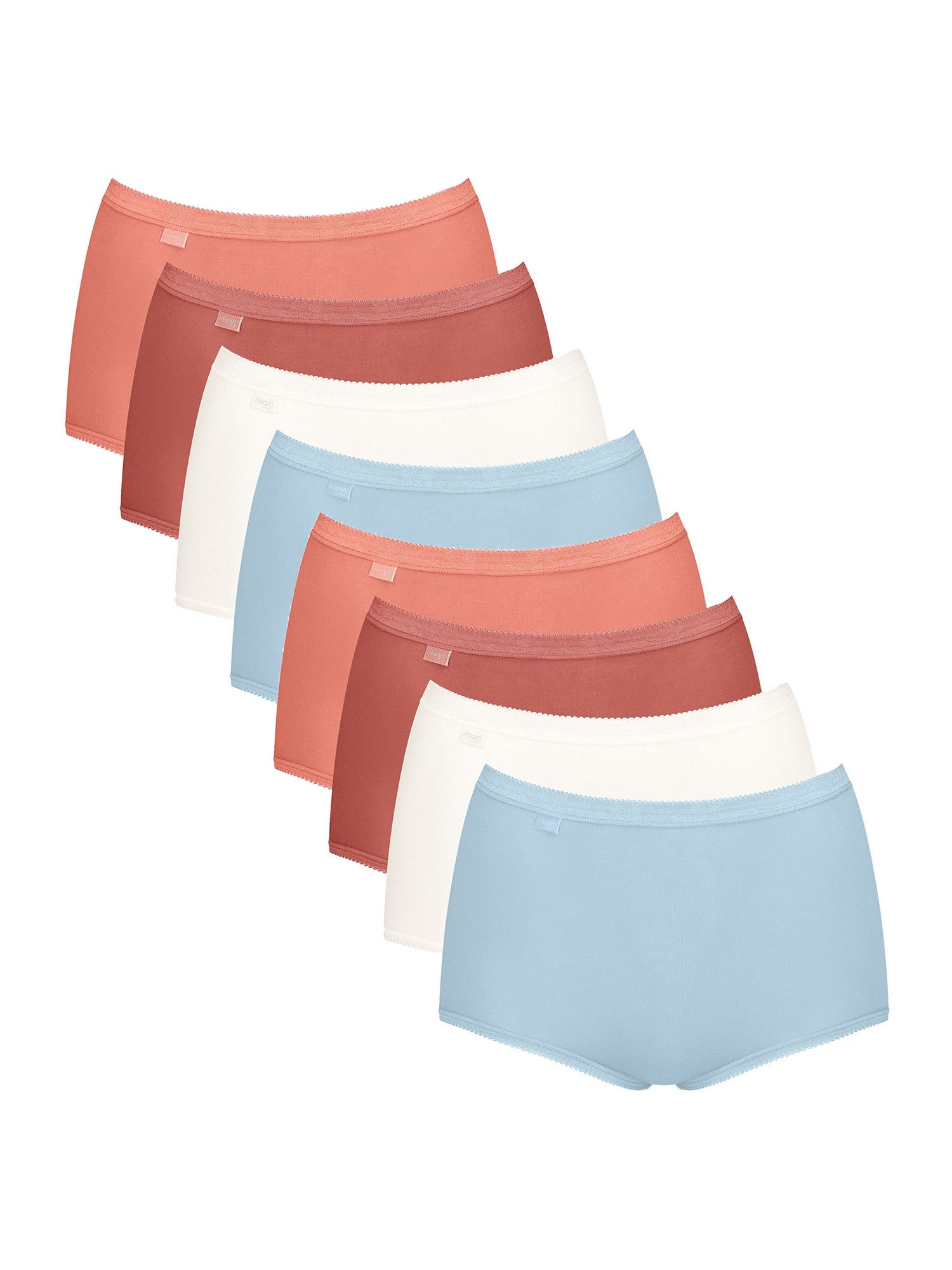 sloggi Midislip Basic Maxi (8-St) Frauen Panty Mid