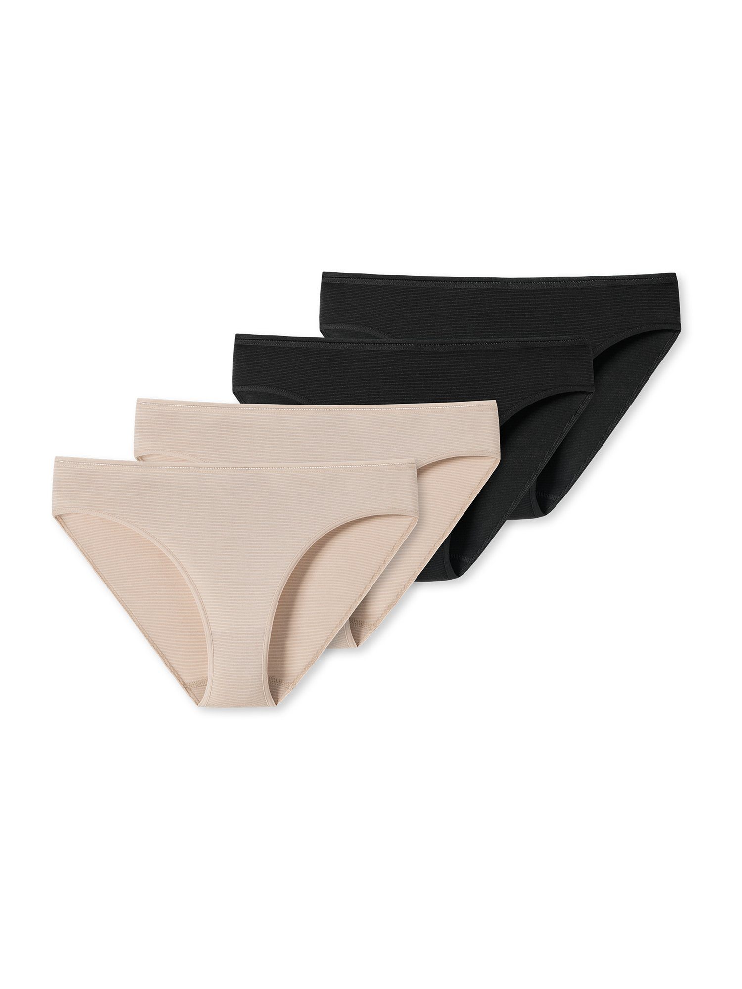 Schiesser (4-St) Essentials Tai-Slip Modal Tai-Slip panty pants mehrfarbig