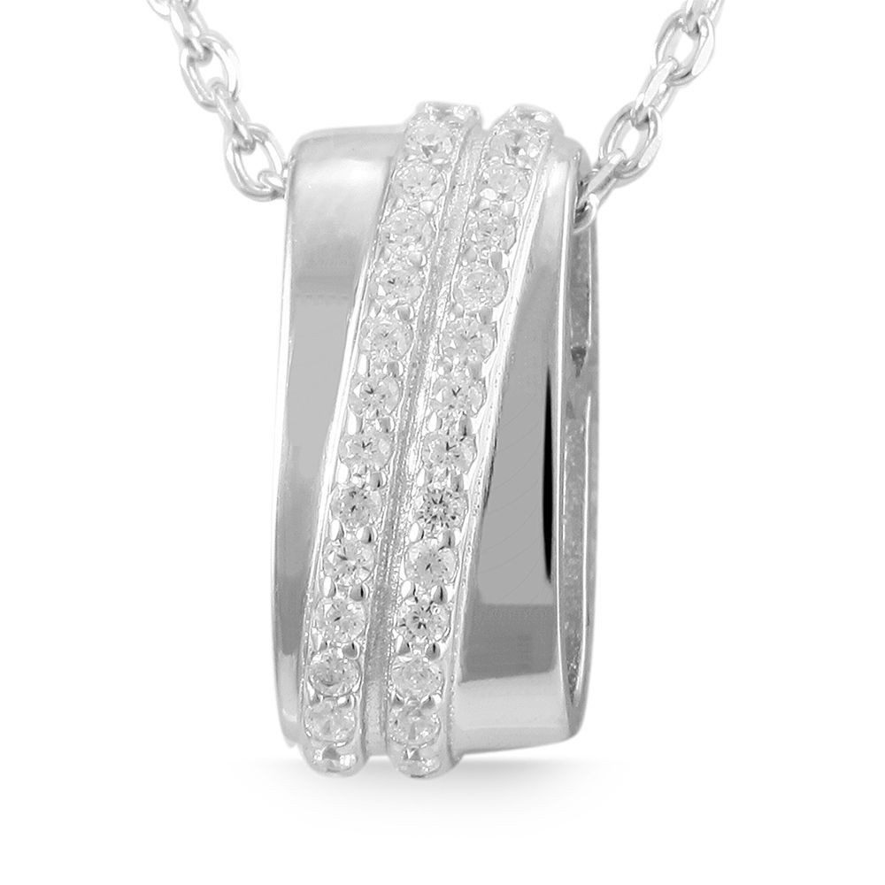 Kettenanhänger Anhänger aus 925 Silber mit Zirkonia