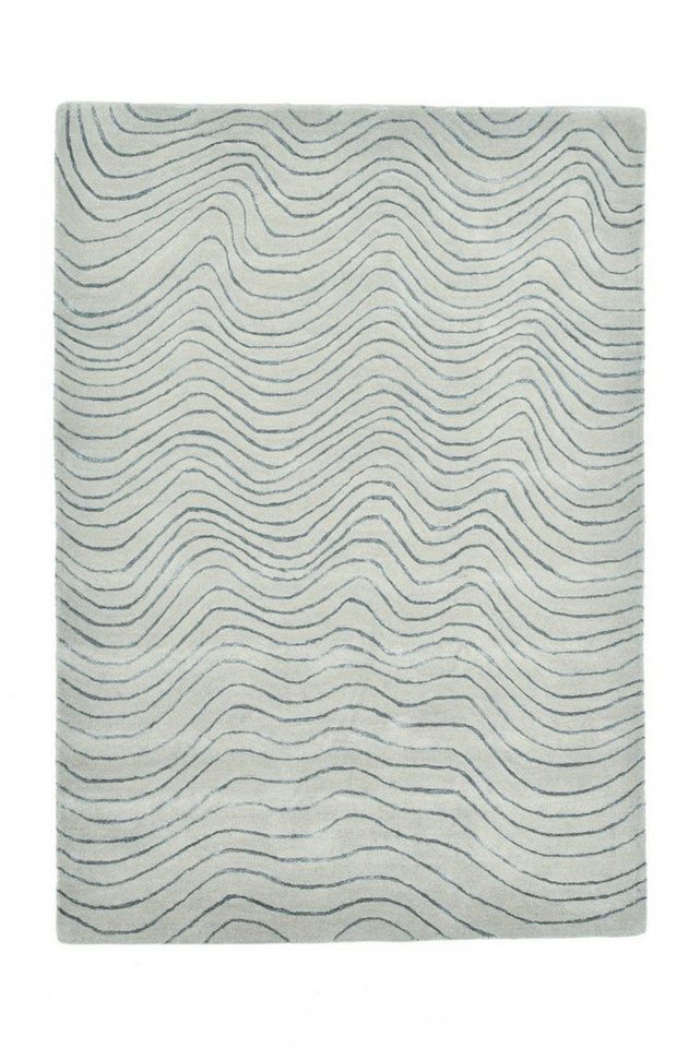 Teppich Como Luxury 40, THEKO, Rechteckig, moderner Handtuftteppich, 160 x  230 cm, silver