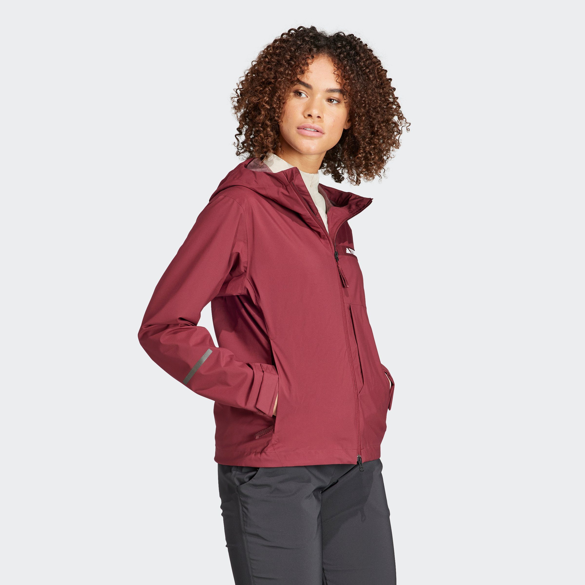 adidas TERREX Outdoorjacke RAIN.RDY Shadow Red 2.5LAYER REGENJACKE TERREX MULTI