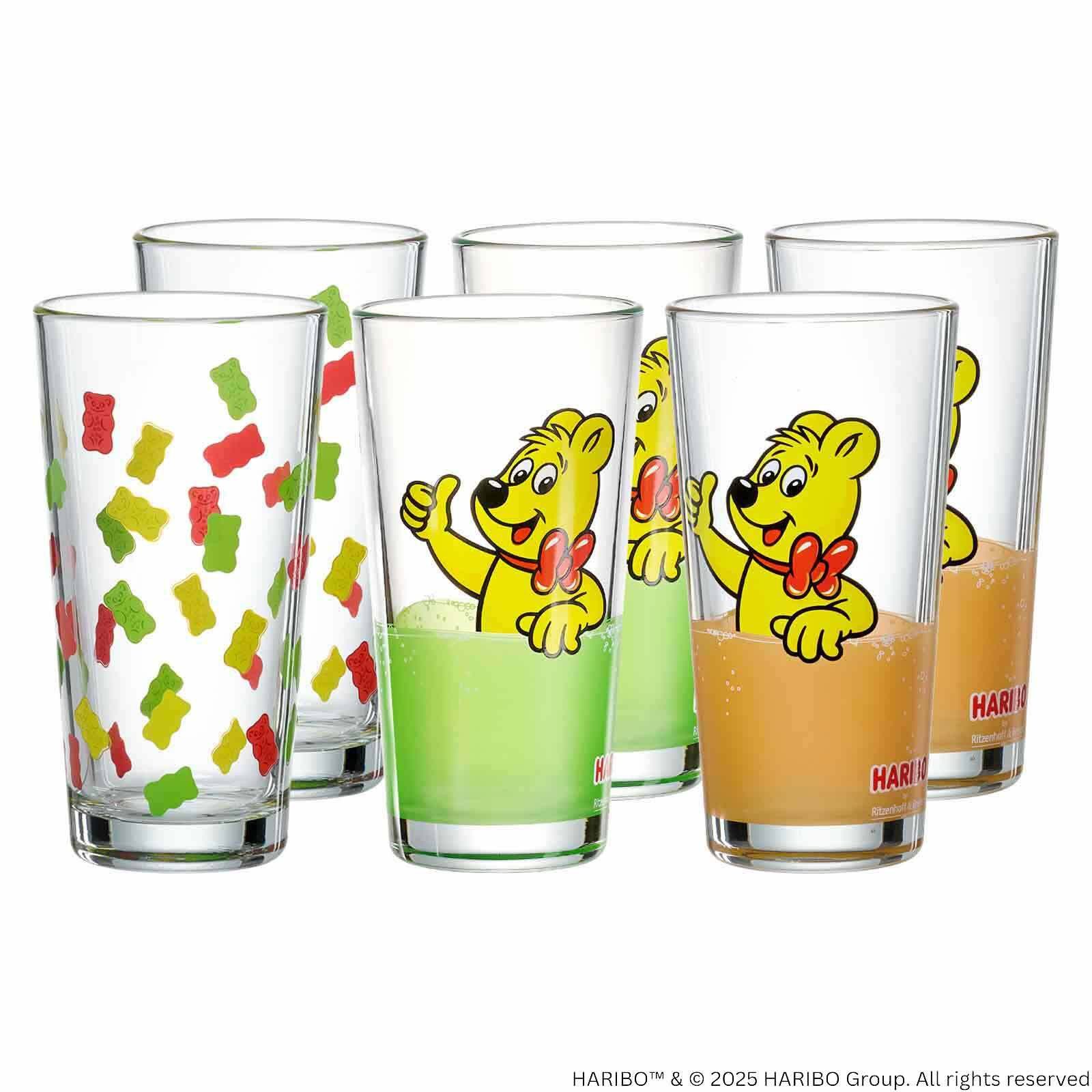 Ritzenhoff & Breker Glas Haribo Trinkgläser 380 ml 6er Set, Glas