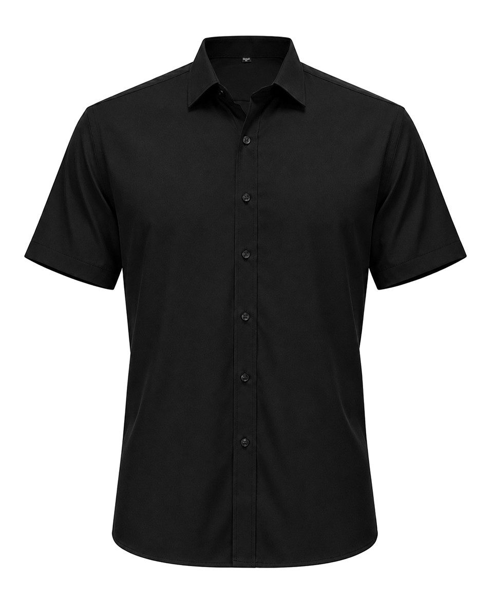 Allthemen Kurzarmhemd Herren Kurzarmhemd klassischer Kragen Regular Fit Business Hemd