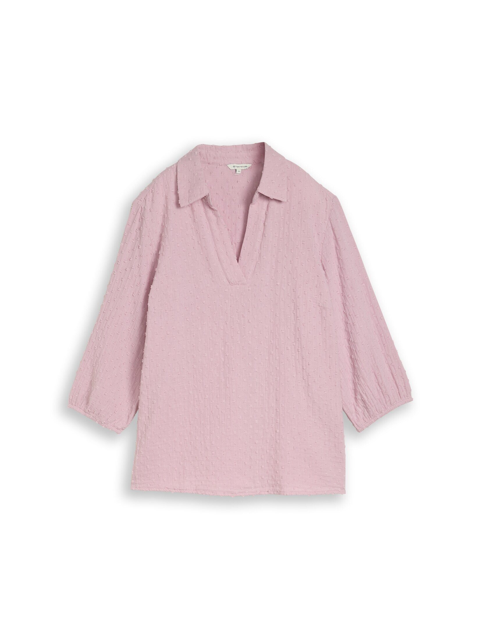 TOM TAILOR PLUS Langarmbluse Blusen & Shirts Plus Size - Bluse aus Baumwolle