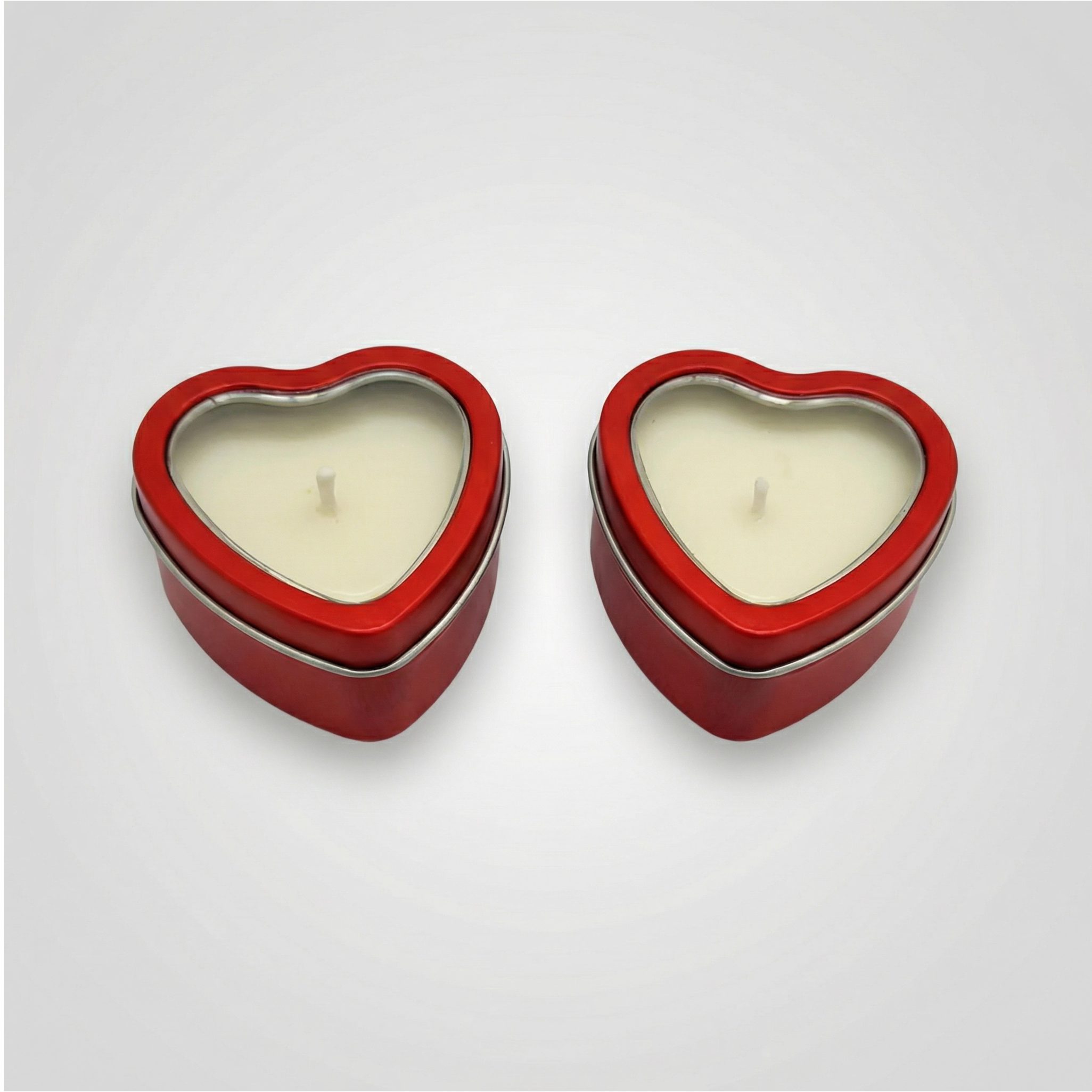 WS-Trend Formkerze Handgemachte Liebe Herzen Sojawachs Kerze duftfrei 2-er Set (Set, 2-tlg)