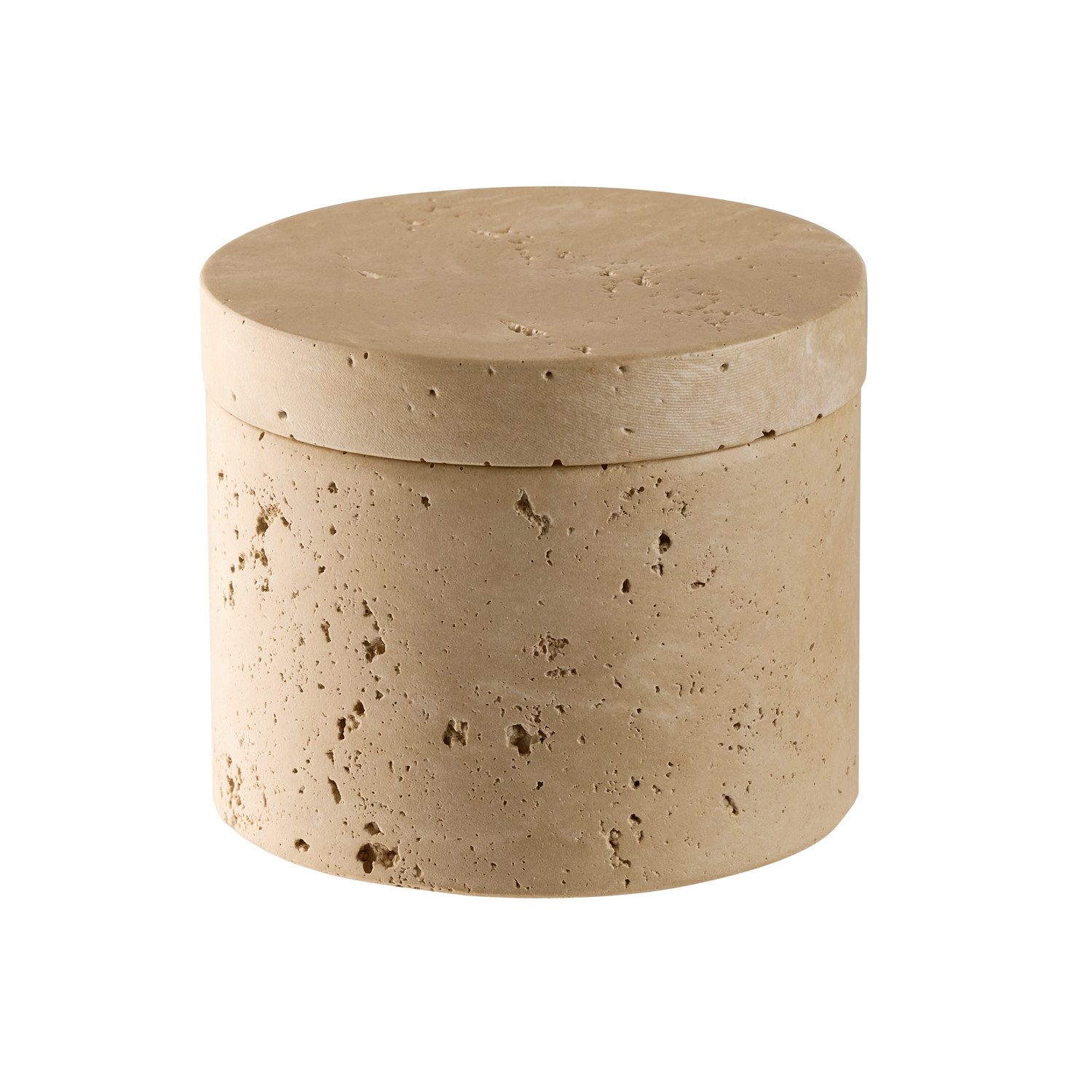 APS Butterdose 2er Set MINERA, Steinzeug, (Set, 2-tlg), Beton, Ø 6 cm, H: 5 cm, 40 ml, Unikat