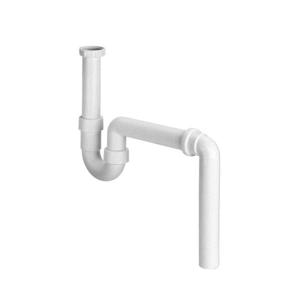 Viega Badarmatur Viega Siphon für Spüle 1 1/2"G, DN 50, Ablaufbogen 90 Grad, Kunststoff