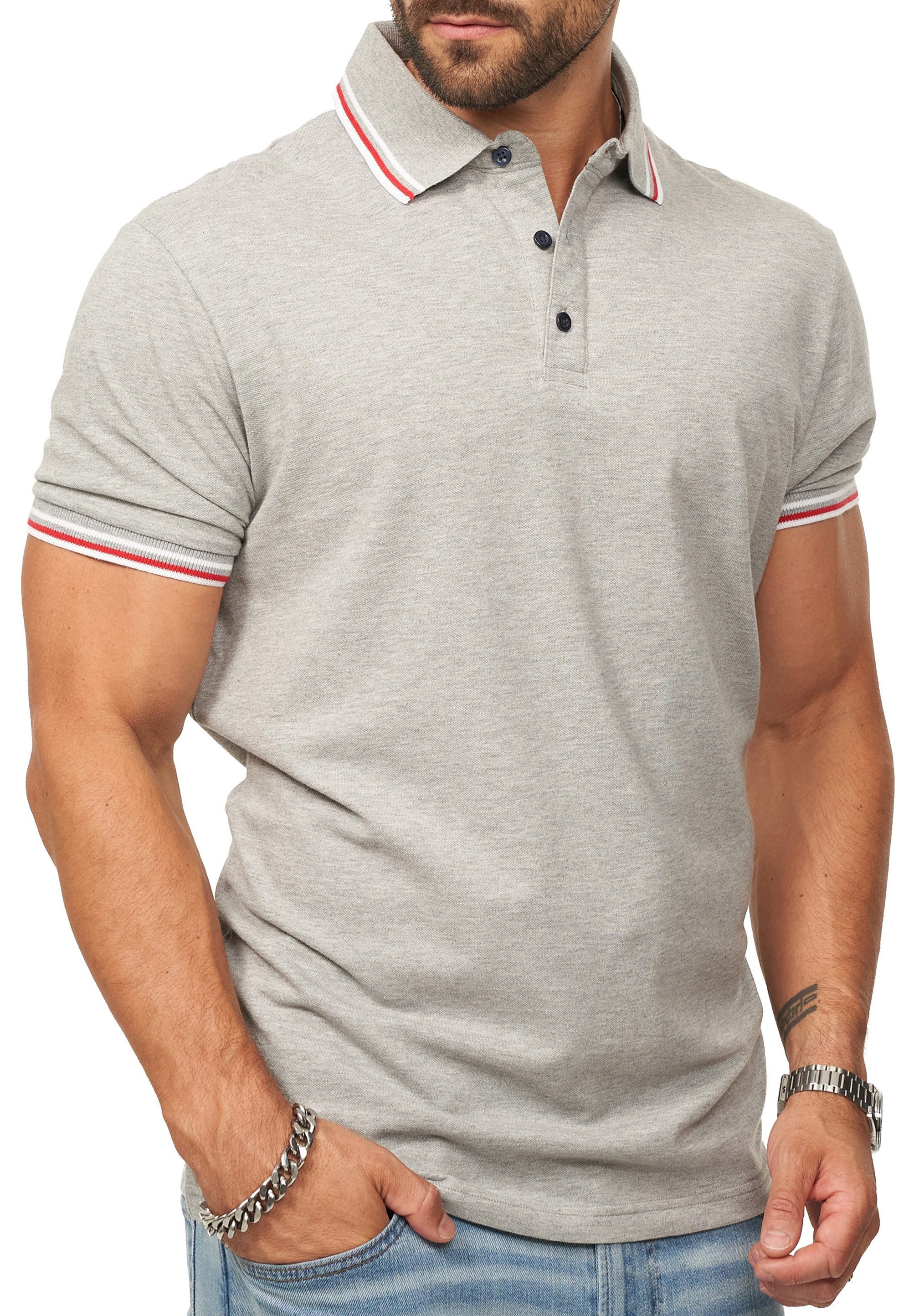 DAILY COTTON Poloshirt in Kurzarm als Polo T-Shirt aus 100% Baumwolle - Polo-Hemd für Herren Männer Polohemd im Regular-Fit in Piqué-Qualität