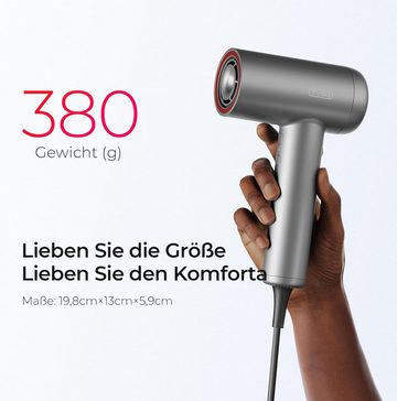 TYMO Haartrockner Airhype Lite, 1500,00 W, Hochgeschwindigkeits-Haartrockner, Keine Haarschäden