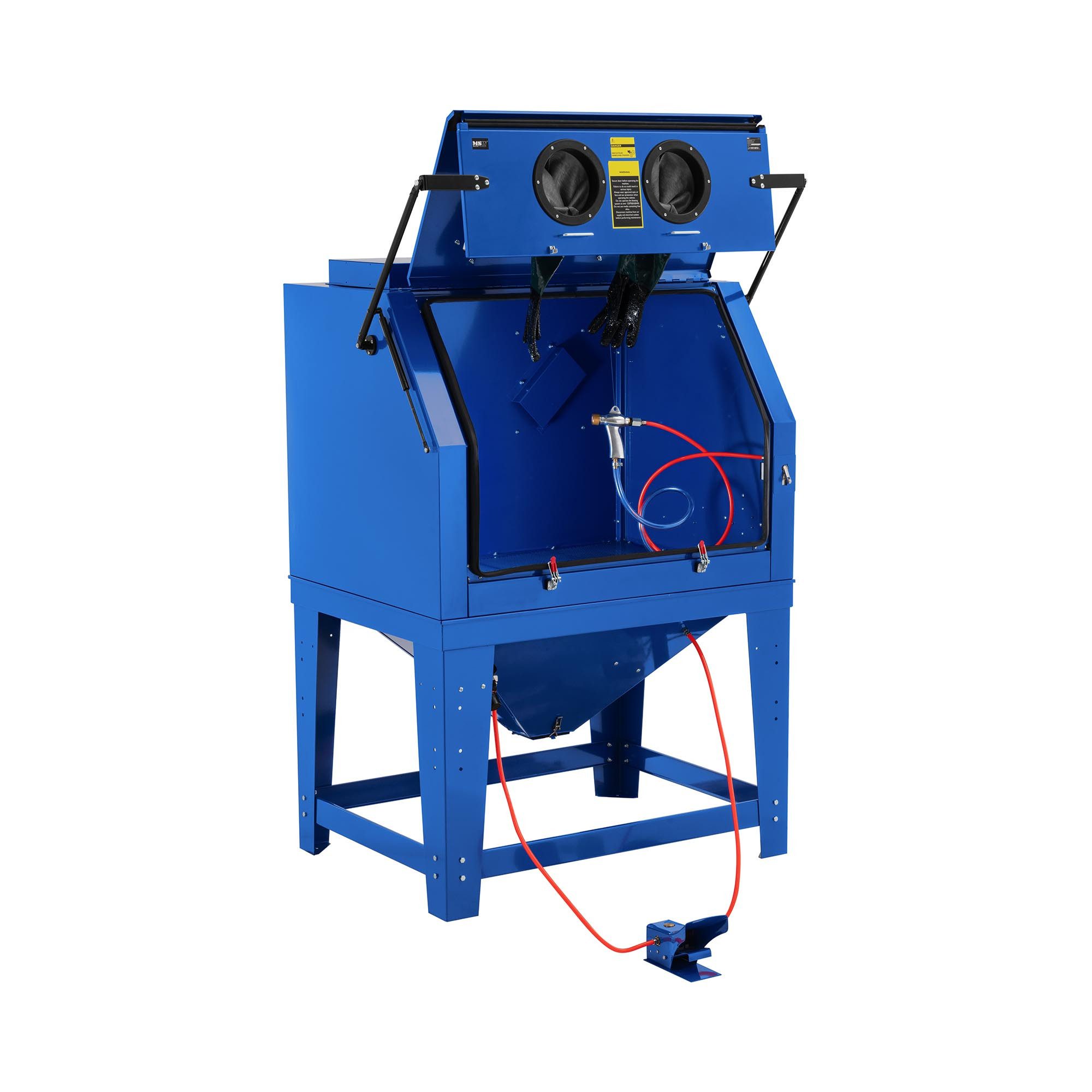 MSW Sandstrahlkabine 990 l Strahlkabine Sandstrahlanlage Fußpedal 680 l/min