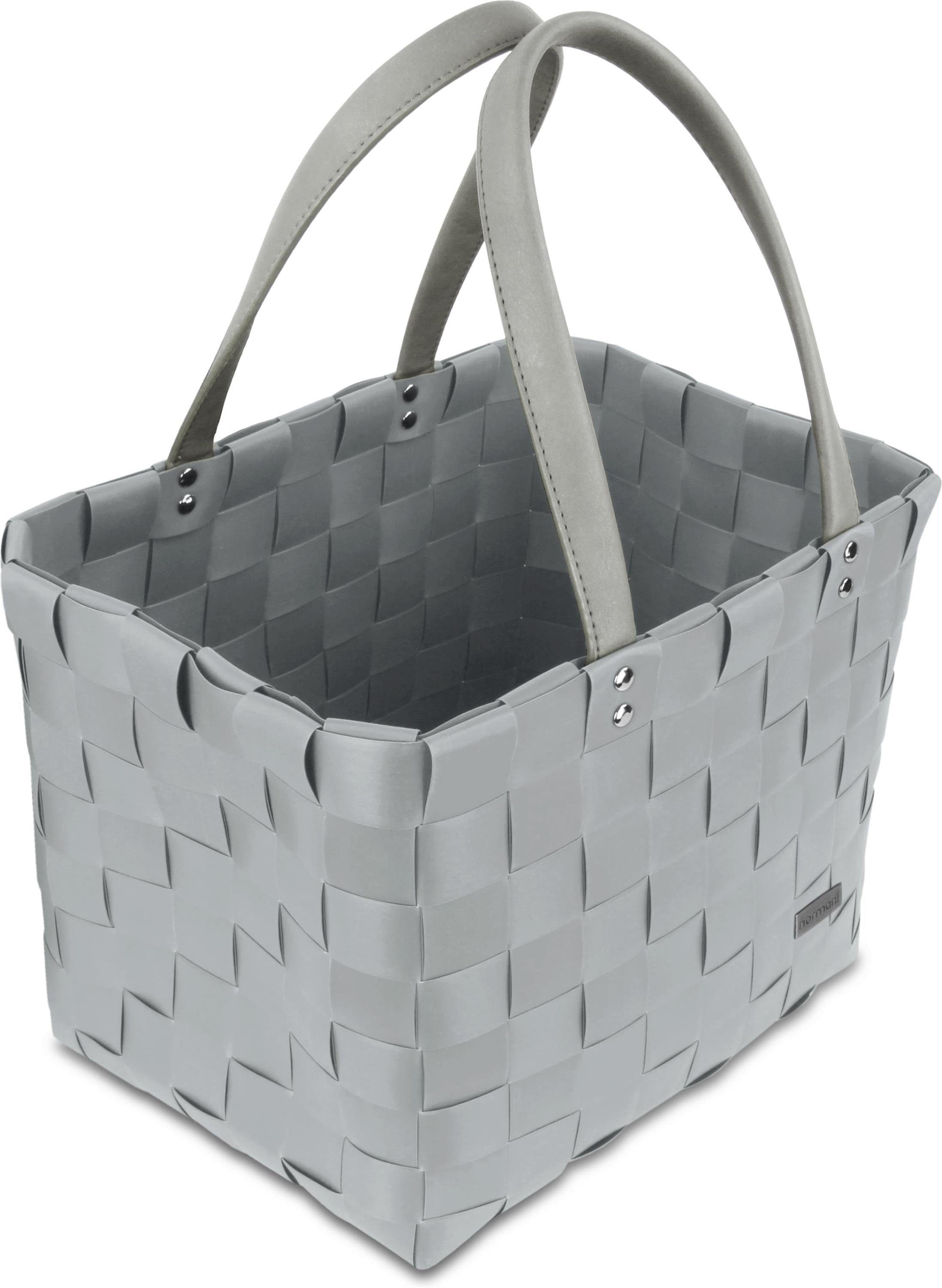 normani Einkaufskorb Einkaufskorb mit PU-Henkeln, 20 l, pflegeleichtes Material