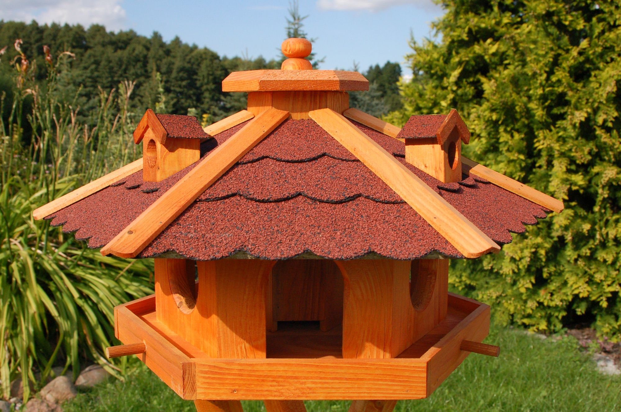 Vogelhaus Vogelhaus, Vogelhäuschen mit Bitumschindeln