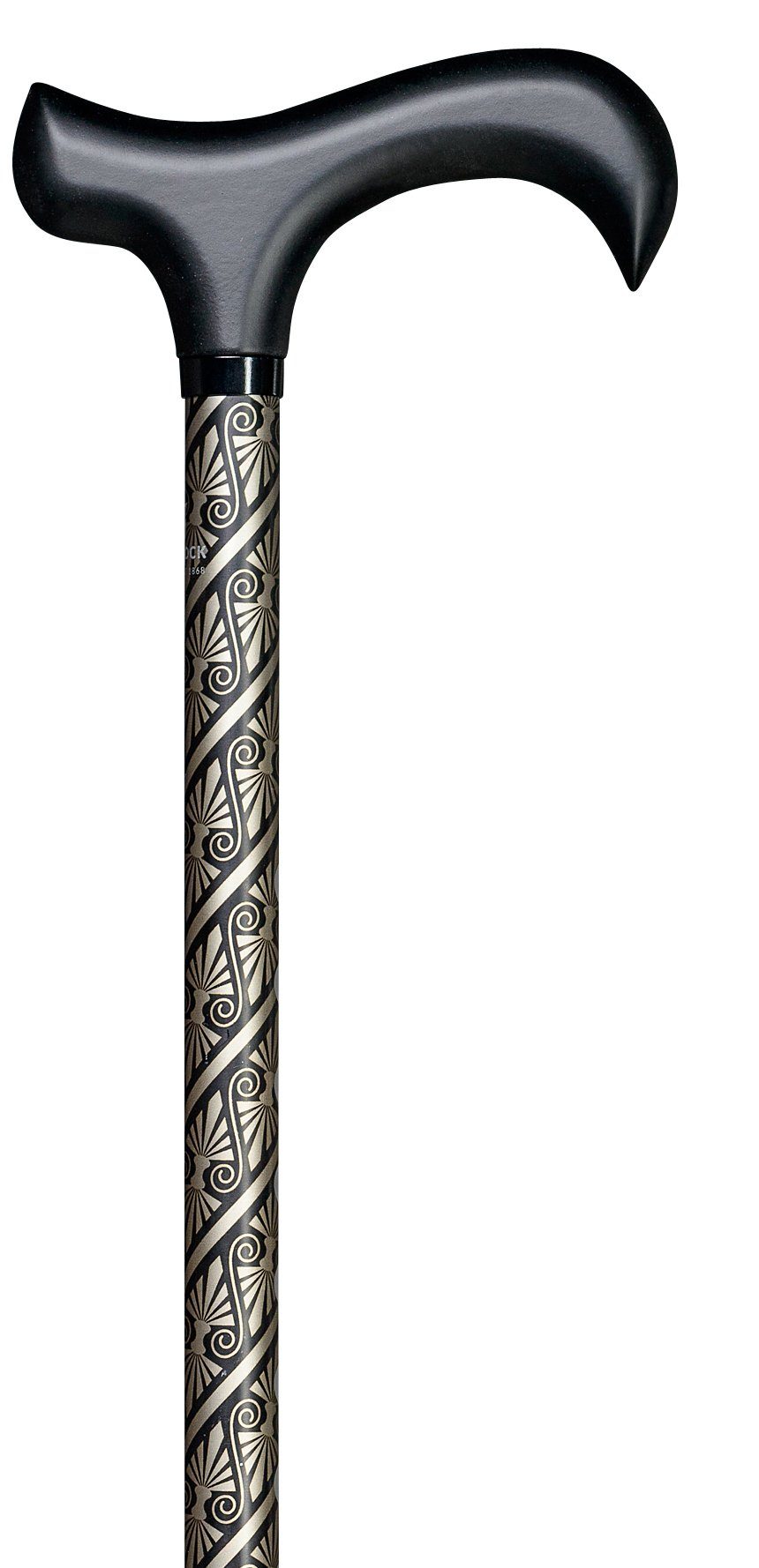 Stockshop Gehstock Gehstock Step-Derby Cleopatra, Derbygr., Leichtmet., höhenverst.