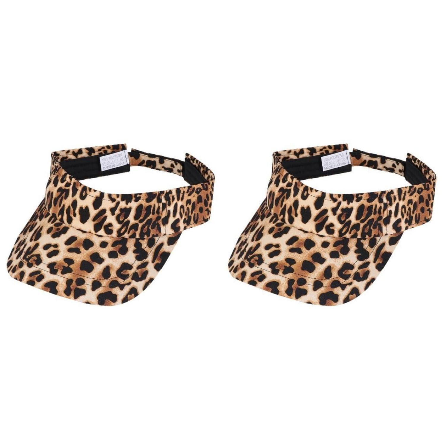 LuxusKollektion Visor Sonnenvisier Mütze Leopardenmuster 2 Stück (2-St)