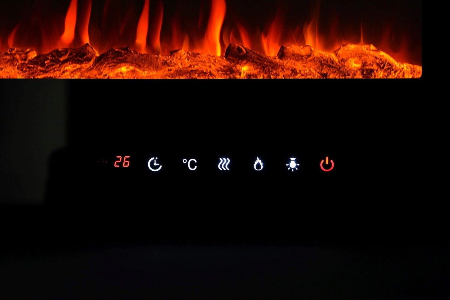 El Fuego inkl. Fuego, W, Fernbedienung Elektrokamin Elektrokamin von "LINZ" El 900/1800