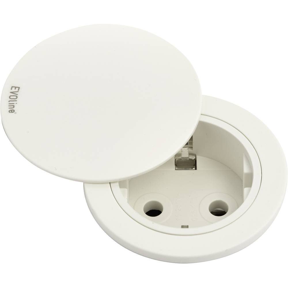 Evoline Einbausteckdose One mit Deckel 159280004200 Steckdosenleiste, VDE