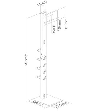 PureMounts PureMounts Staubsaugerständer mit angeschrägter Bodenplatte für Saugro Halterung