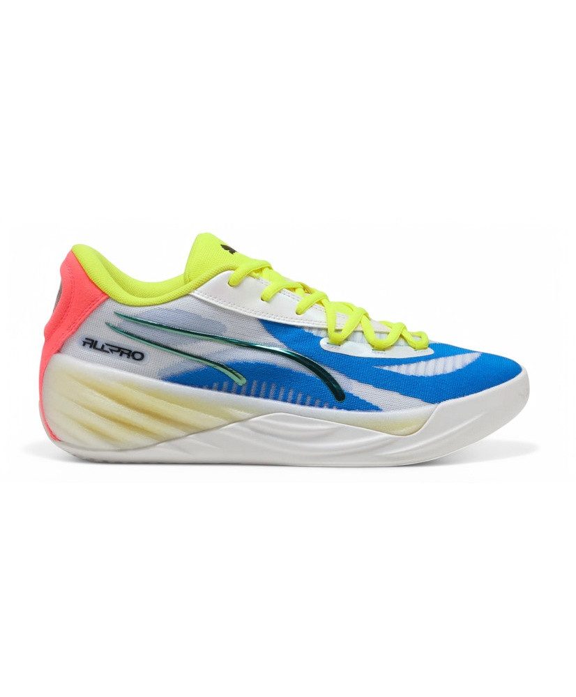 Hallen-Indoorschuhe All-Pro Nitro (Basketball) 2025 weiss/blau/gelb Badmintonschuh