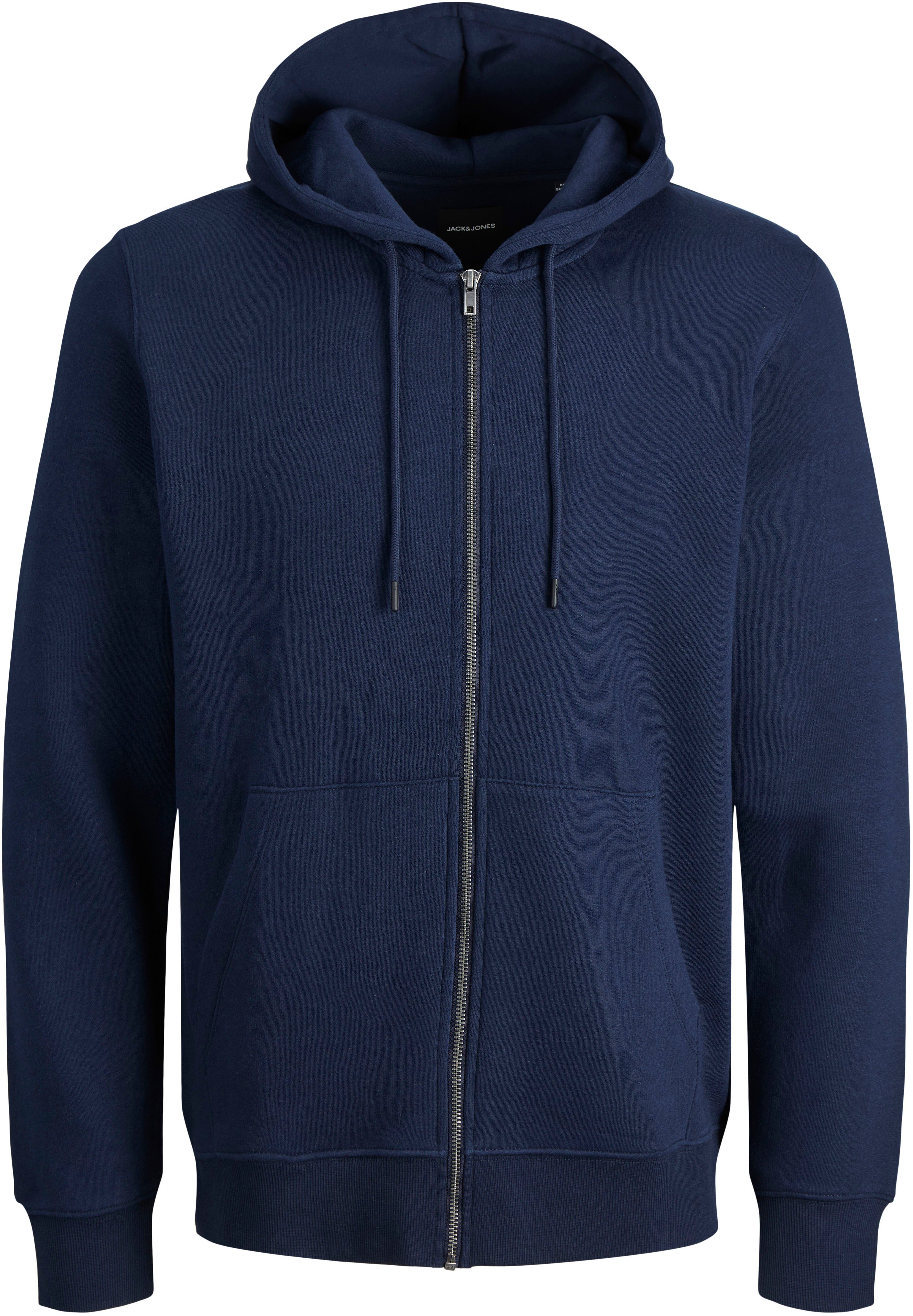 Jack & Jones Kapuzensweatjacke HOOD STAR BASIC marine SWEAT ZIP