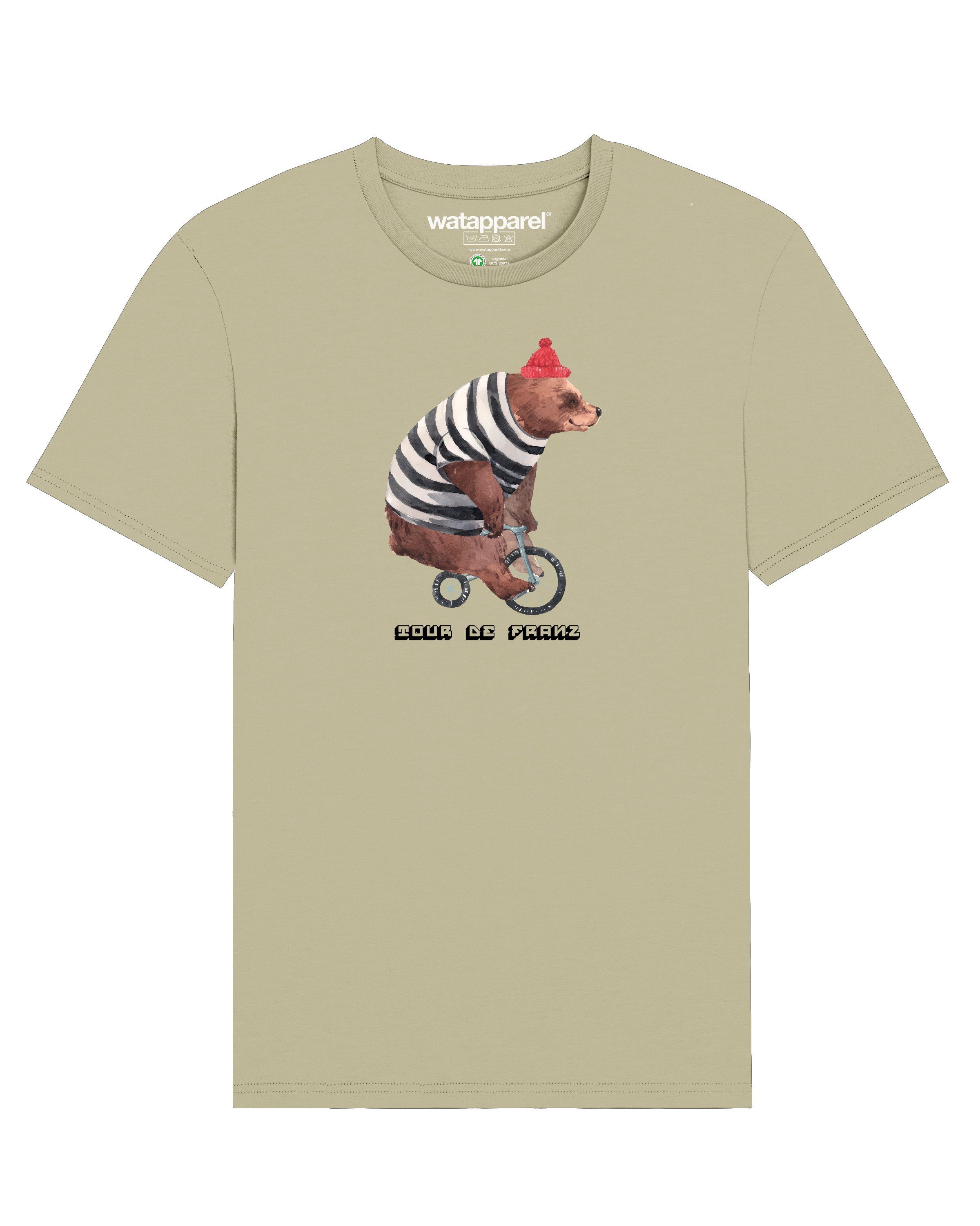 wat? Apparel Print-Shirt Tour de Franz (1-tlg) salbeigrün