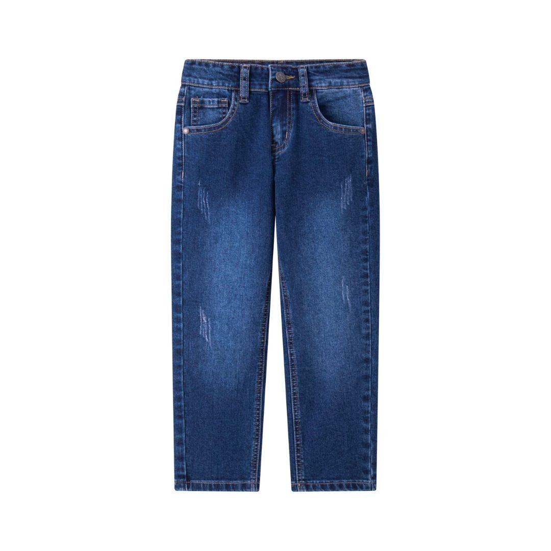 suebidou 5-Pocket-Jeans Lange Jeanshose für Jungen blau used Denim