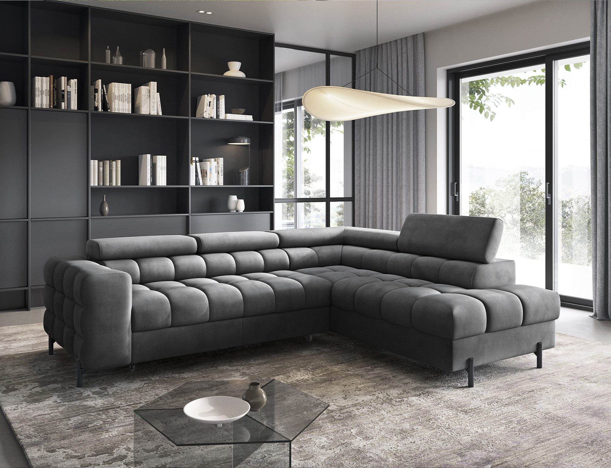 MOEBLO Ecksofa Ferrucio, modernes Schlafsofa mit günstig online kaufen